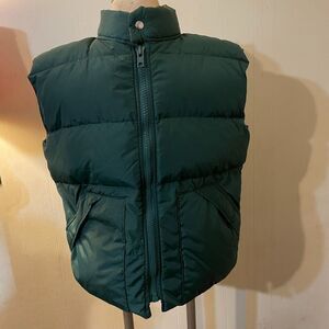 Vintage Academy WETHA-GUARD DOWN Puffer Vest Reversible L Korea Green Orange